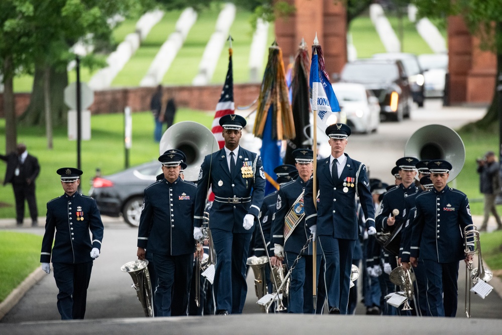 Full Military Funeral Honors with Escort are Conducted for U.S. Air Force Brig. Gen. Mark Baird in Section 55