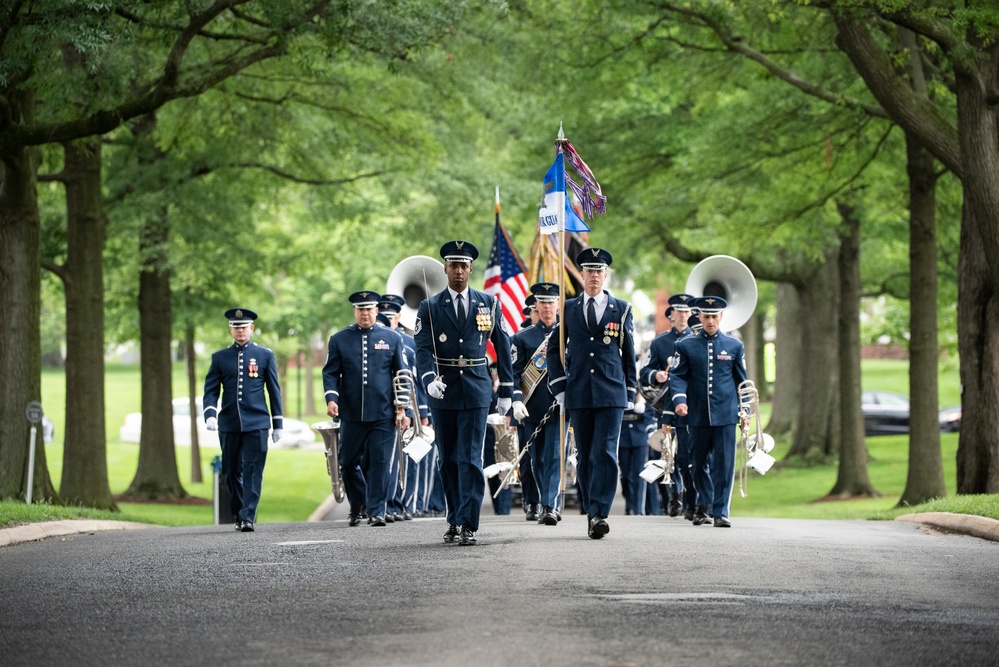 Full Military Funeral Honors with Escort are Conducted for U.S. Air Force Brig. Gen. Mark Baird in Section 55