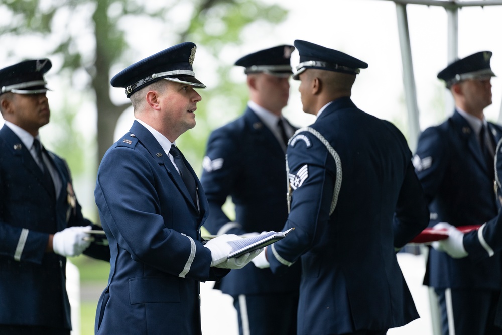Full Military Funeral Honors with Escort are Conducted for U.S. Air Force Brig. Gen. Mark Baird in Section 55