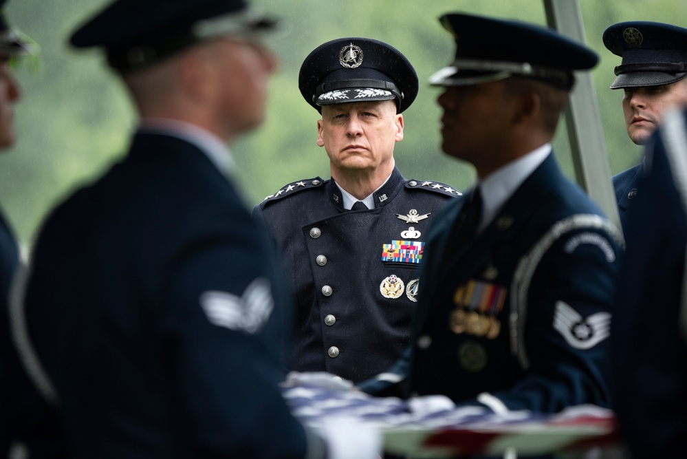 Full Military Funeral Honors with Escort are Conducted for U.S. Air Force Brig. Gen. Mark Baird in Section 55