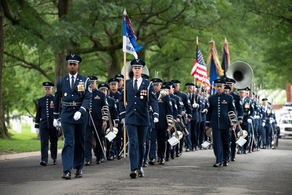 Full Military Funeral Honors with Escort are Conducted for U.S. Air Force Brig. Gen. Mark Baird in Section 55
