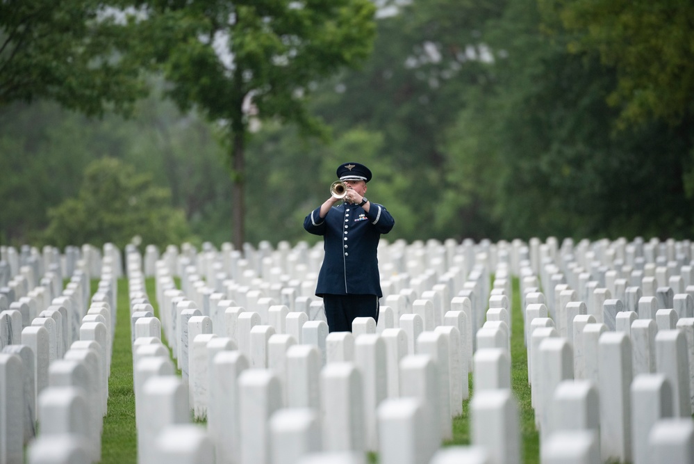 Full Military Funeral Honors with Escort are Conducted for U.S. Air Force Brig. Gen. Mark Baird in Section 55