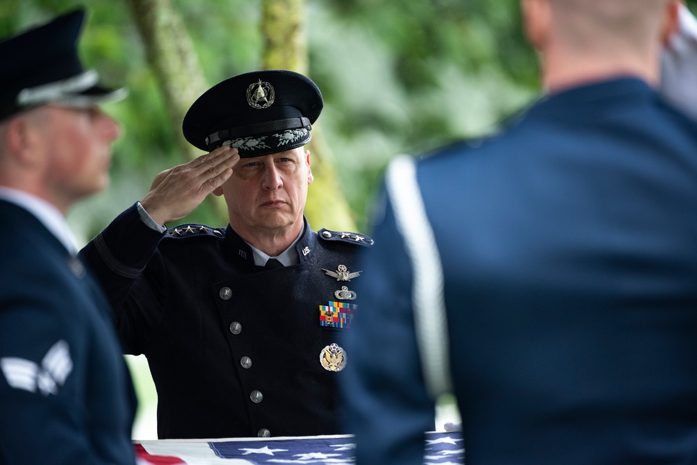 Full Military Funeral Honors with Escort are Conducted for U.S. Air Force Brig. Gen. Mark Baird in Section 55