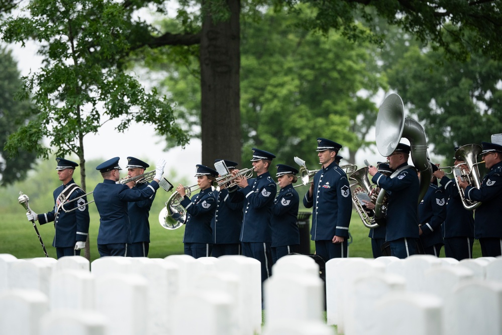 Full Military Funeral Honors with Escort are Conducted for U.S. Air Force Brig. Gen. Mark Baird in Section 55