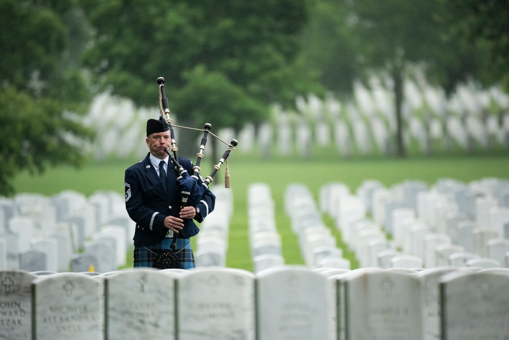 Full Military Funeral Honors with Escort are Conducted for U.S. Air Force Brig. Gen. Mark Baird in Section 55