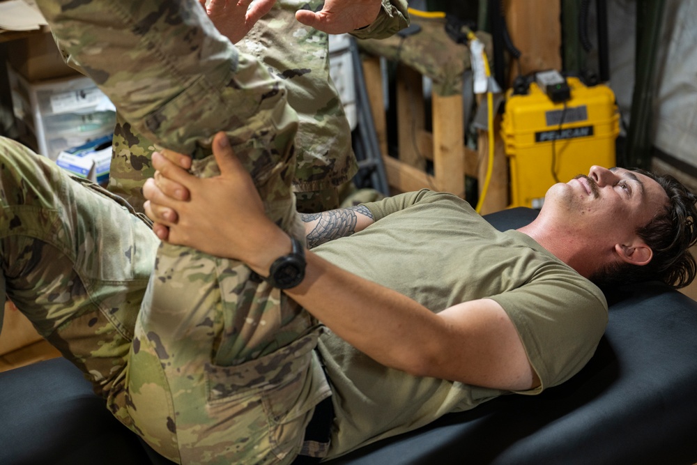 CJTF-HOA physical therapist takes care of troops in Kismayo, Somalia