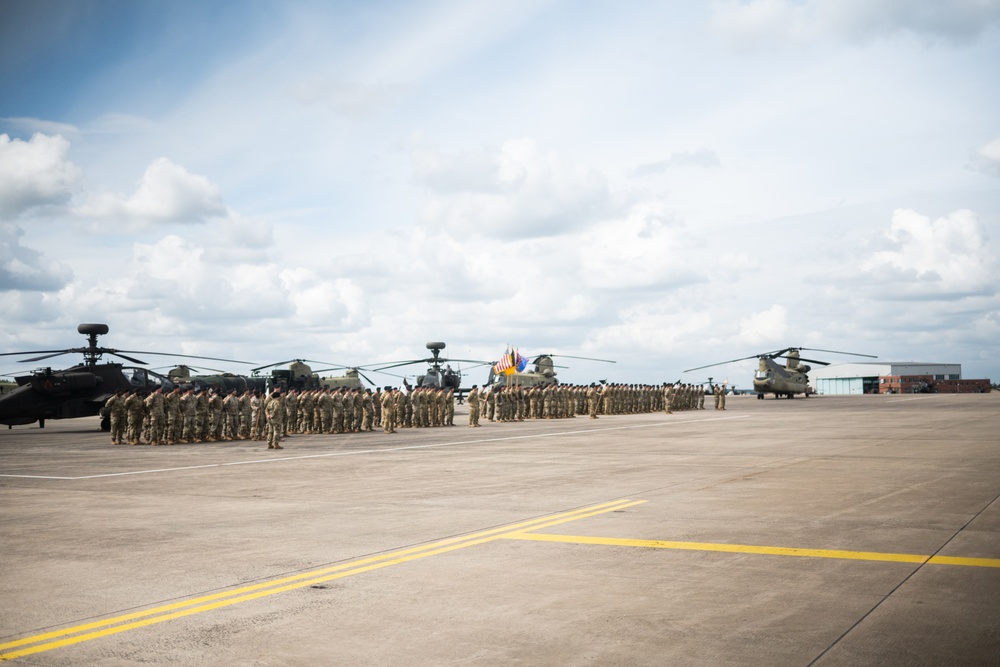 Change of Command Ceremony for 1-3 Aviation Regiment Attack Battalion