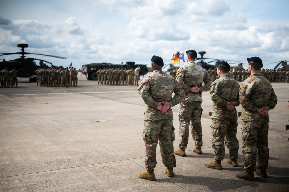 Change of Command Ceremony for 1-3 Aviation Regiment Attack Battalion