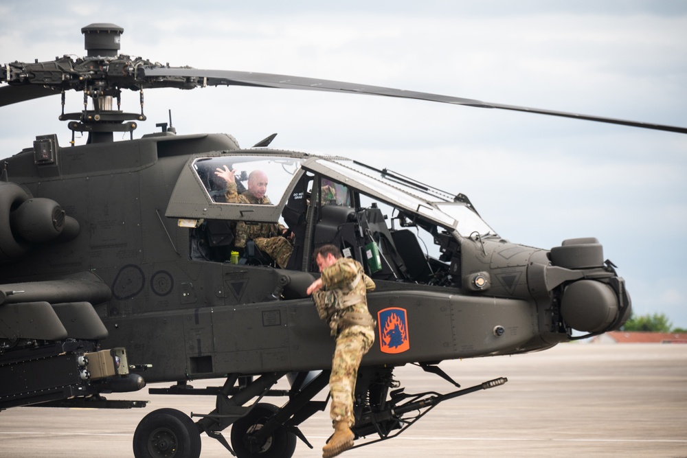 12th CAB honors its brigade commander with a final flight
