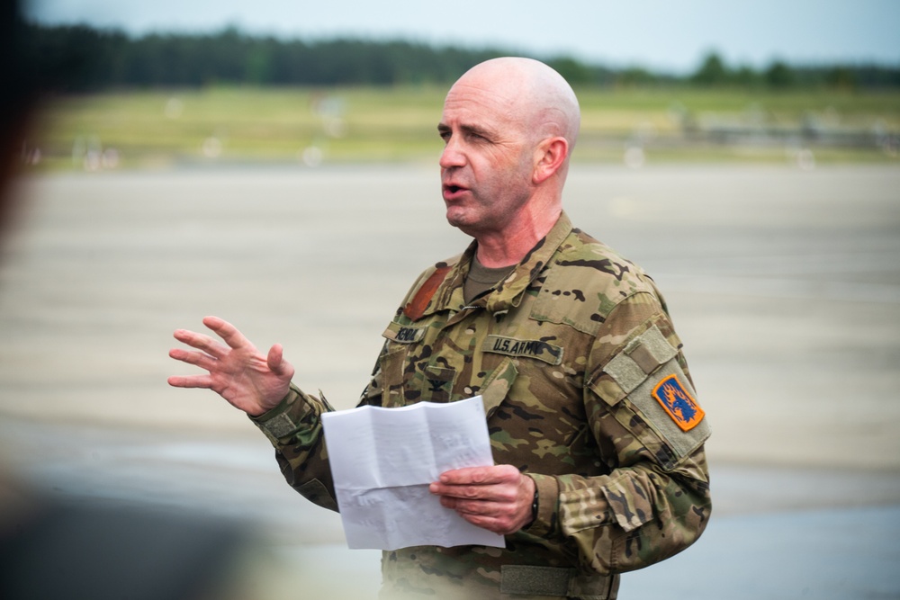 12th CAB honors its brigade commander with a final flight
