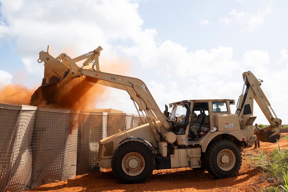Securing the front: CJTF-HOA engineers enhance security in Kismayo, Somalia
