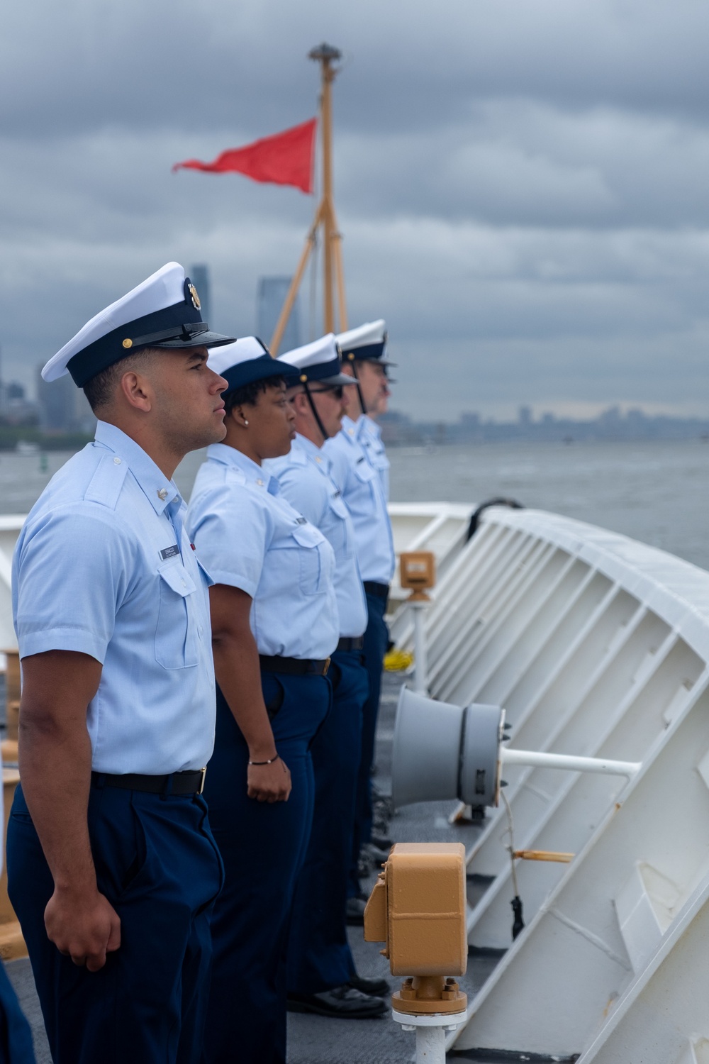 U.S. Coast Guard Cutters participated in parade of ships during Fleet Week NYC 2025.