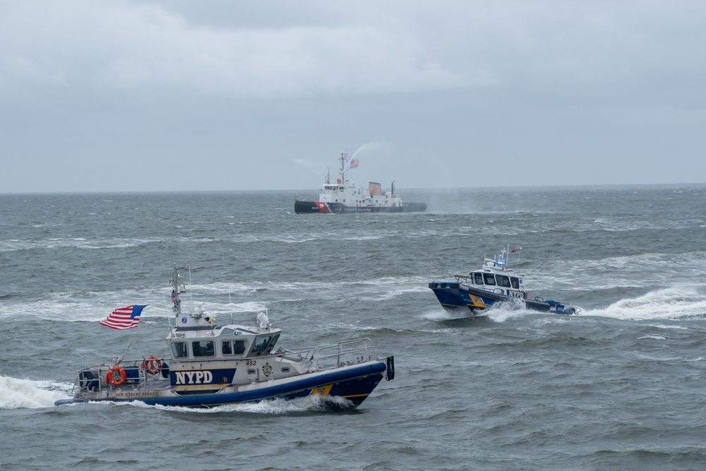 U.S. Coast Guard Cutters participated in parade of ships during Fleet Week NYC 2025.