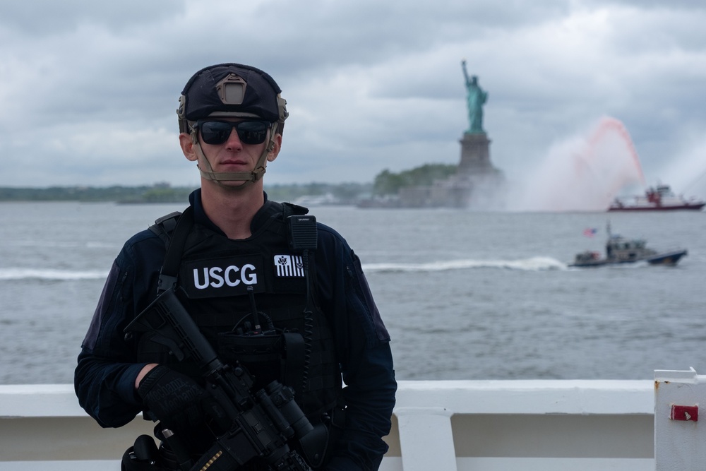 U.S. Coast Guard Cutters participated in parade of ships during Fleet Week NYC 2025.