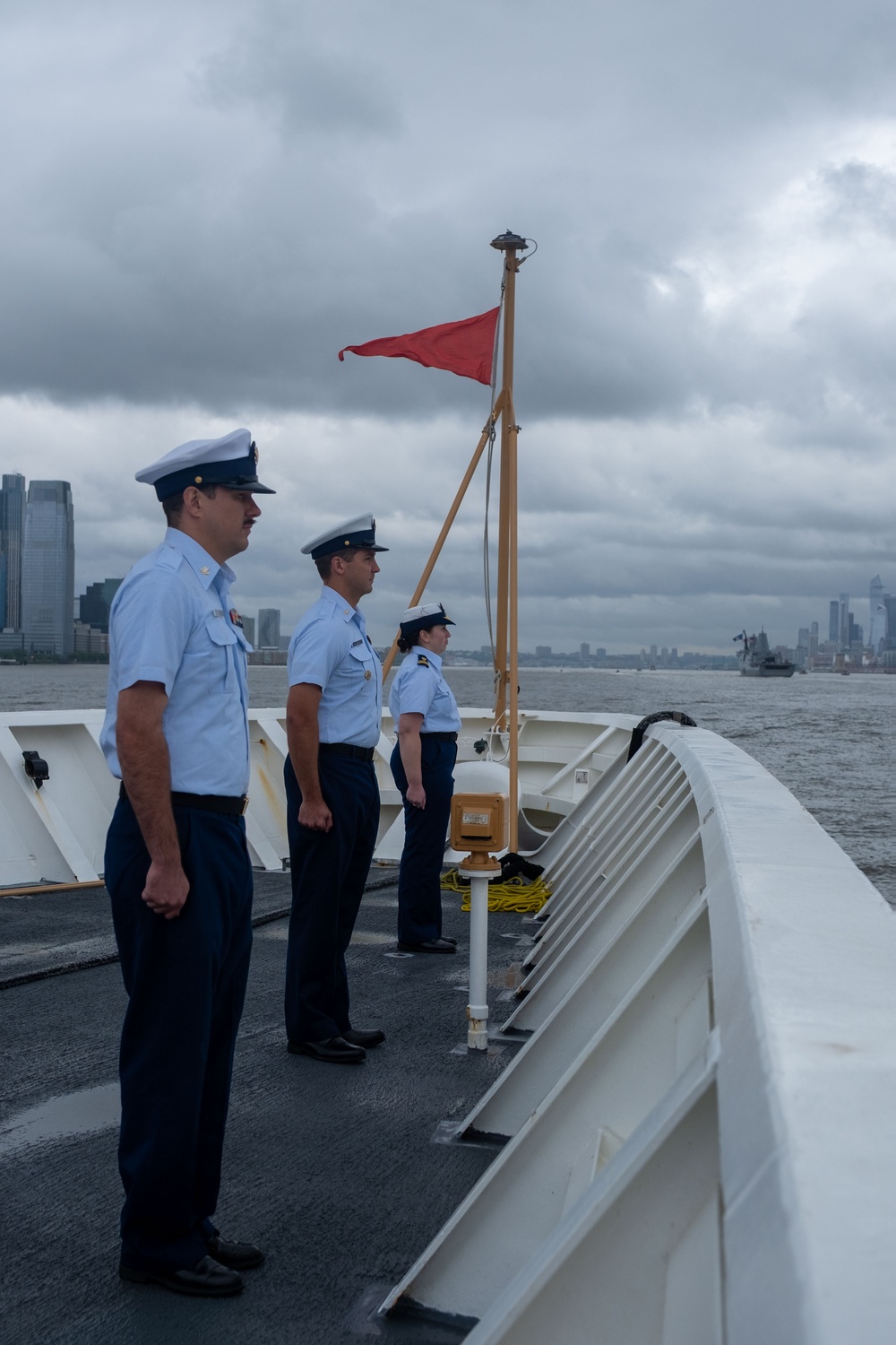 U.S. Coast Guard Cutters participated in parade of ships during Fleet Week NYC 2025.