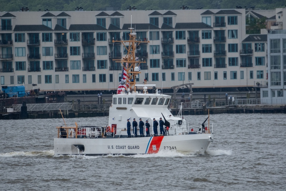 U.S. Coast Guard Cutters participated in parade of ships during Fleet Week NYC 2025.