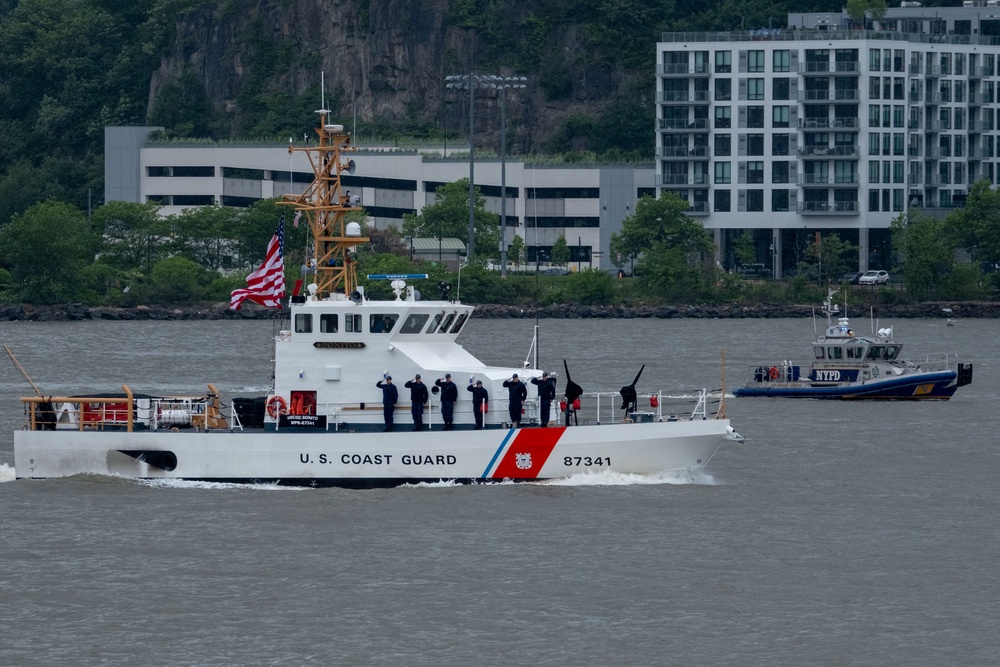 U.S. Coast Guard Cutters participated in parade of ships during Fleet Week NYC 2025.