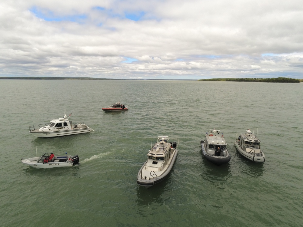 U.S. Coast Guard, Canadian agencies conduct border security operations on Saint Marys River