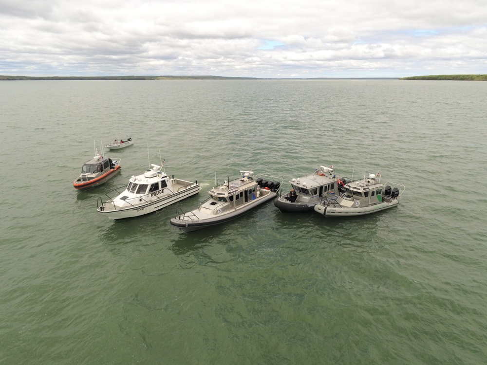 U.S. Coast Guard, Canadian agencies conduct border security operations on Saint Marys River