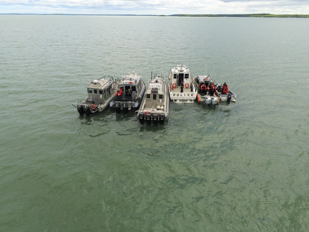 U.S. Coast Guard, Canadian agencies conduct border security operations on Saint Marys River