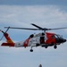 U.S. Coast Guard Air Station Cape Cod MH-60 Jayhawk conducts a search and rescue demonstration during Fleet Week NYC.