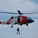 U.S. Coast Guard Air Station Cape Cod MH-60 Jayhawk conducts a search and rescue demonstration during Fleet Week NYC.