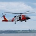 U.S. Coast Guard Air Station Cape Cod MH-60 Jayhawk conducts a search and rescue demonstration during Fleet Week NYC.
