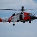 U.S. Coast Guard Air Station Cape Cod MH-60 Jayhawk conducts a search and rescue demonstration during Fleet Week NYC.