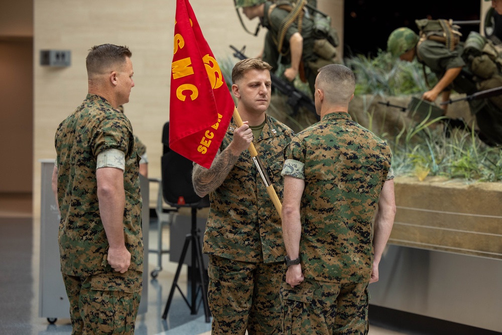 MCBQ Headquarters Company Change of Command Ceremony