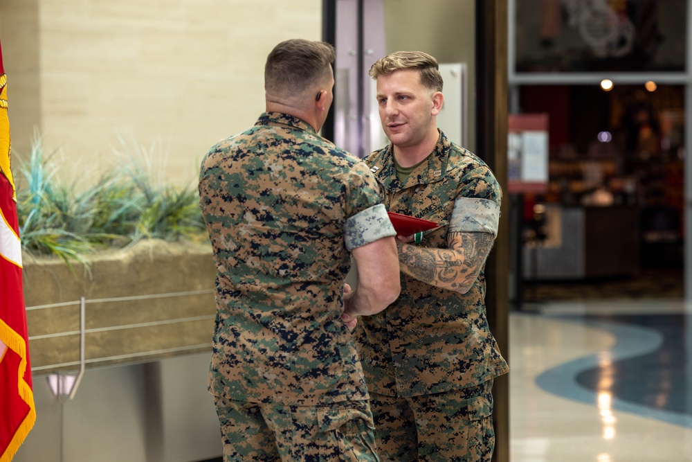 MCBQ Headquarters Company Change of Command Ceremony