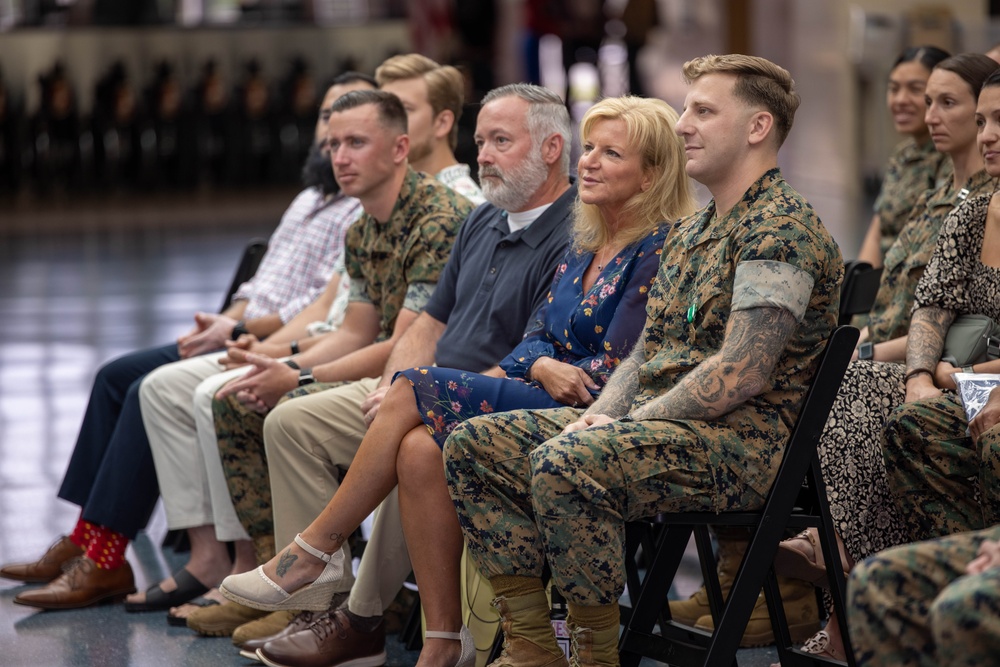MCBQ Headquarters Company Change of Command Ceremony