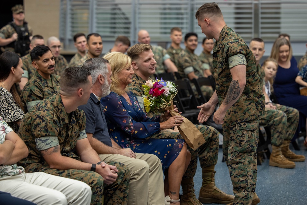 MCBQ Headquarters Company Change of Command Ceremony