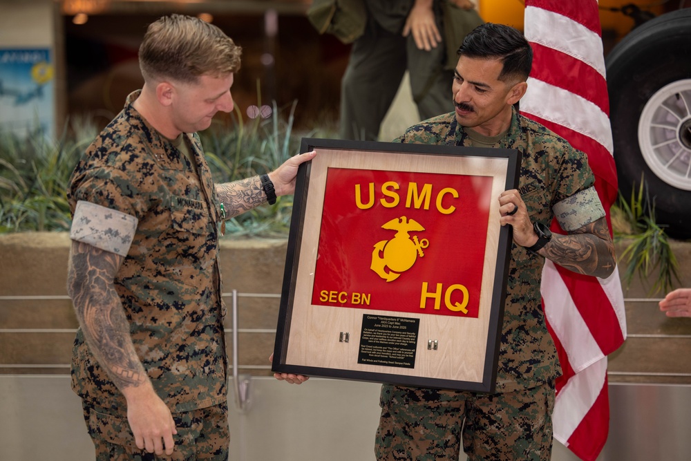 MCBQ Headquarters Company Change of Command Ceremony