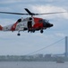 U.S. Coast Guard Air Station Cape Cod MH-60 Jayhawk conducts a search and rescue demonstration during Fleet Week NYC.