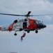 U.S. Coast Guard Air Station Cape Cod MH-60 Jayhawk conducts a search and rescue demonstration during Fleet Week NYC.