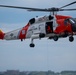 U.S. Coast Guard Air Station Cape Cod MH-60 Jayhawk conducts a search and rescue demonstration during Fleet Week NYC.