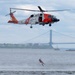U.S. Coast Guard Air Station Cape Cod MH-60 Jayhawk conducts a search and rescue demonstration during Fleet Week NYC.
