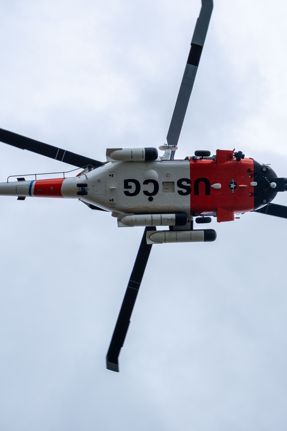 U.S. Coast Guard Air Station Cape Cod MH-60 Jayhawk conducts a search and rescue demonstration during Fleet Week NYC.