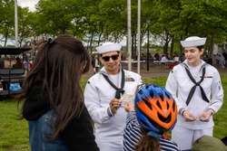 Recruiters attend a Fleet Week Festival [Image 1 of 4]