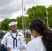 Recruiters attend a Fleet Week Festival