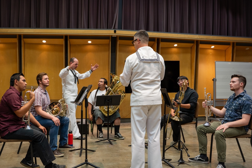 Navy Band Southwest’s Harborside Brass Quintet Performs at California State University Fullerton School of Music