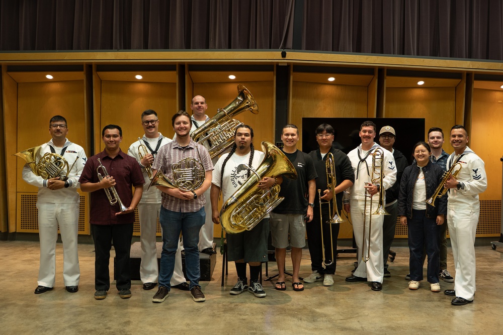 Navy Band Southwest’s Harborside Brass Quintet Performs at California State University Fullerton School of Music