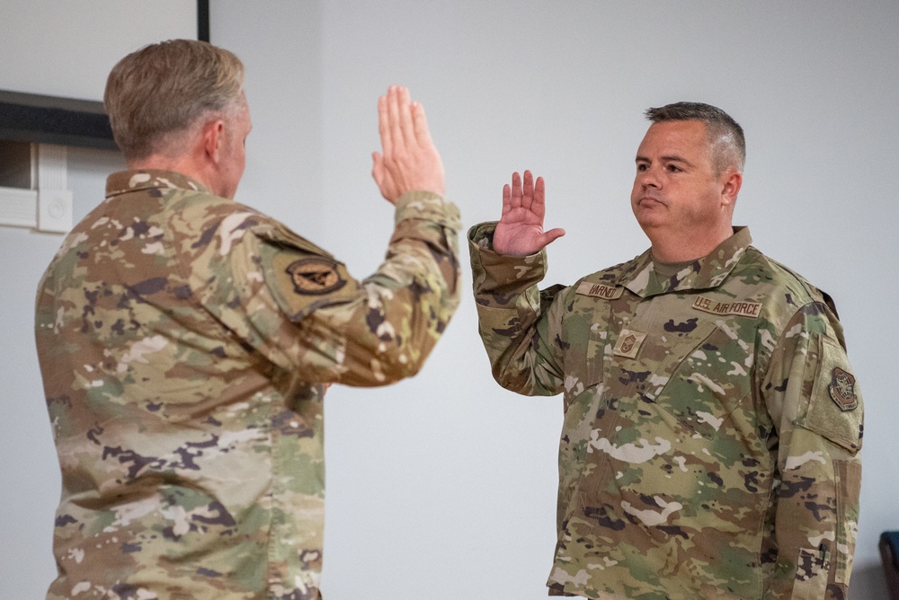Harned promoted to Chief Master Sergeant