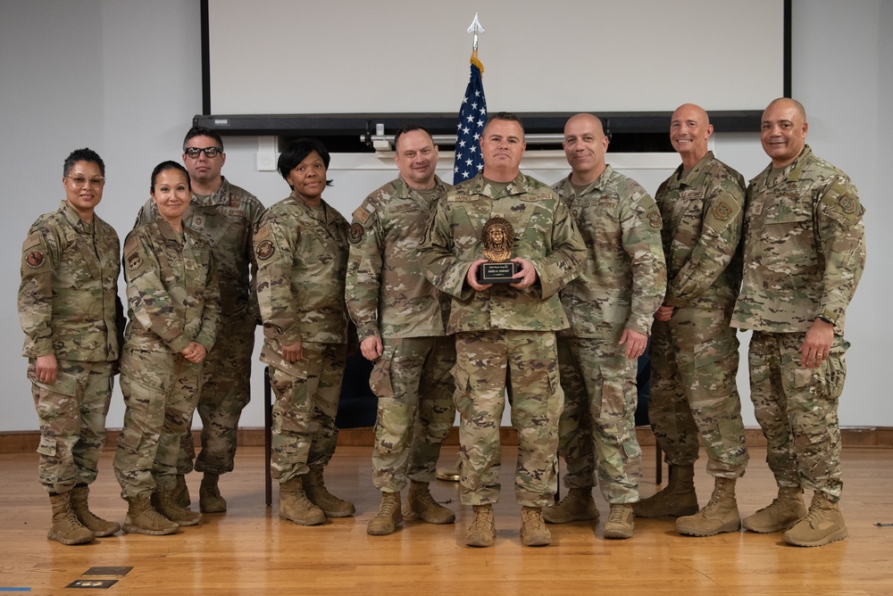 Harned promoted to Chief Master Sergeant