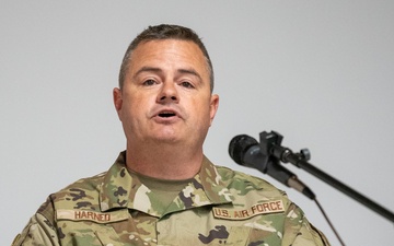 Harned promoted to Chief Master Sergeant