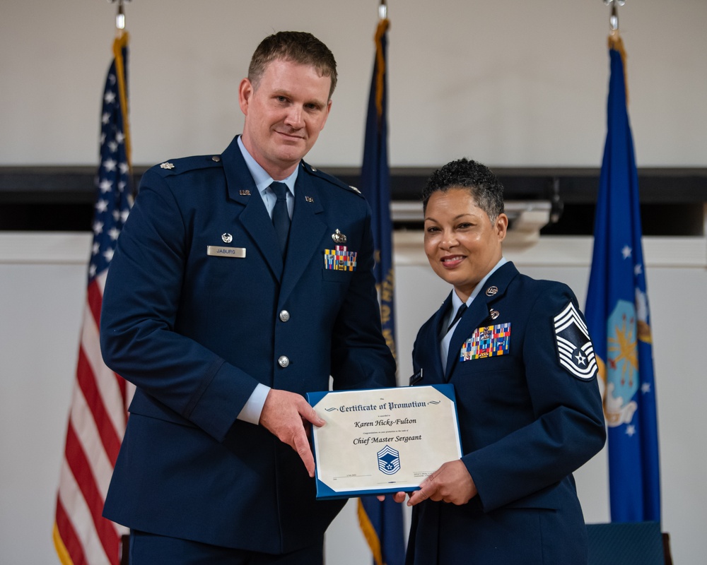 Hicks-Fulton promoted to chief master sergeant