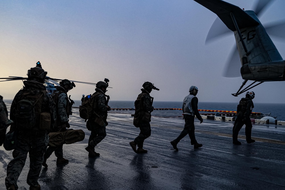 22nd MEU | BLT 3/6, Weapons Co. TRAP from USS Iwo Jima