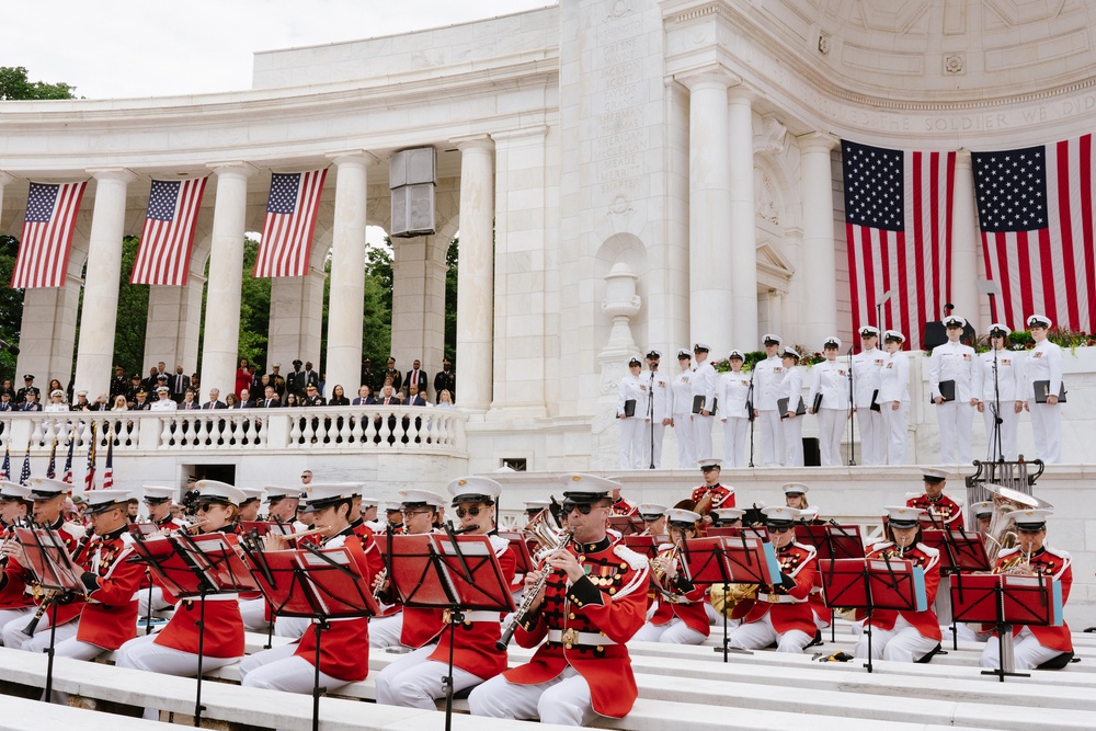 &quot;The President's Own&quot; U.S. Marine Band plays at the 157th National Memorial Day Observance