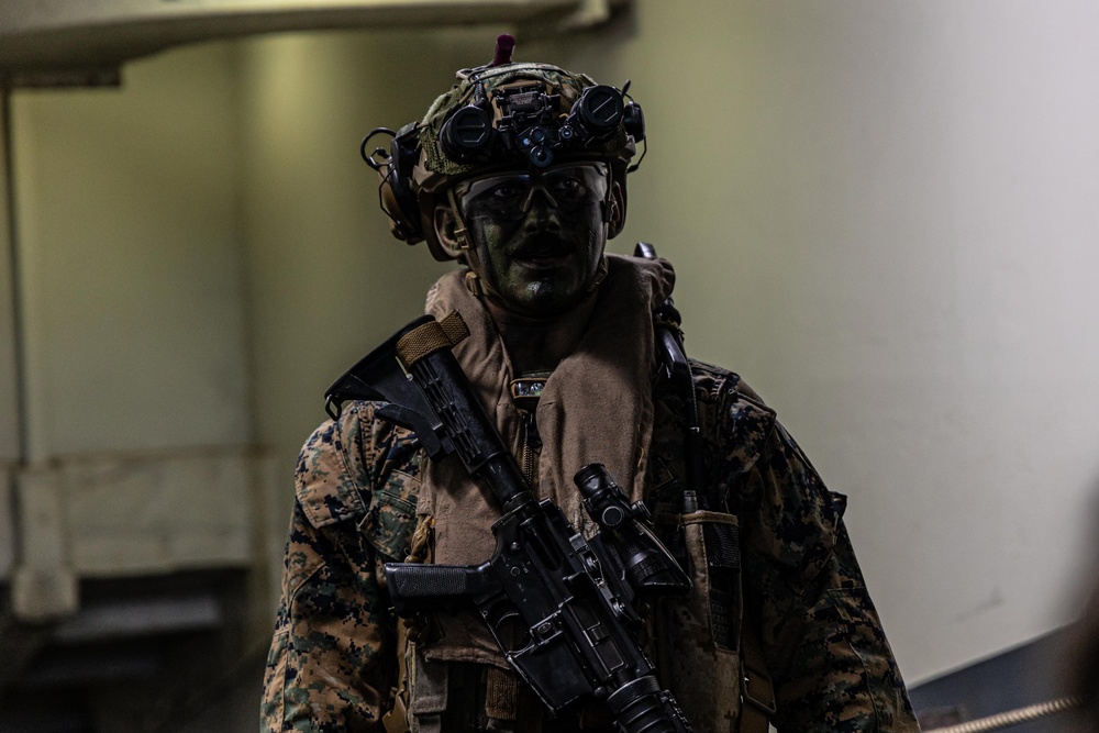 22nd MEU | BLT 3/6, Weapons Co. TRAP from USS Iwo Jima