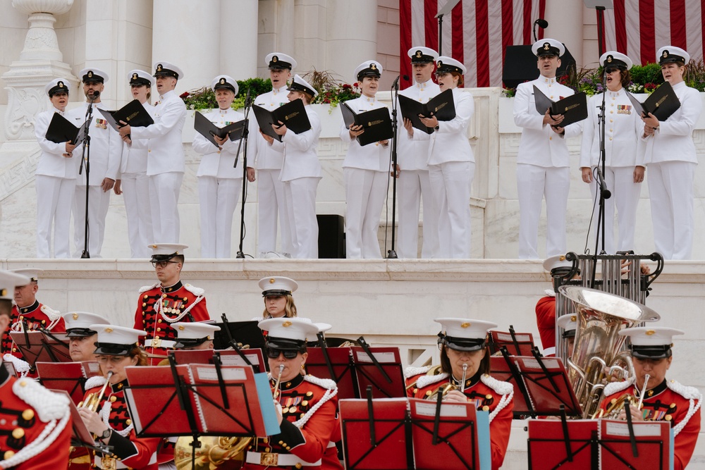 &quot;The President's Own&quot; U.S. Marine Band plays at the 157th National Memorial Day Observance